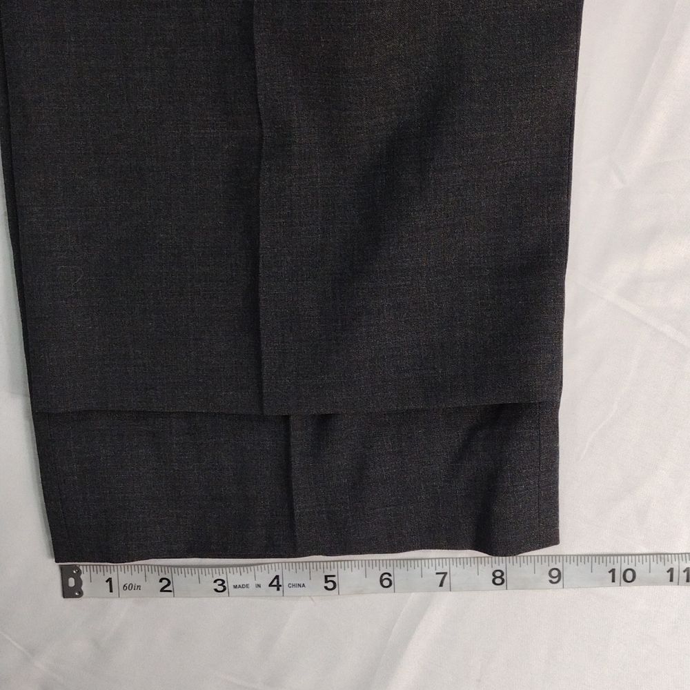 John Varvatos Wool Dark Gray Slacks - Picture 6 of 12